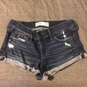 A&F Distressed Jean Shorts